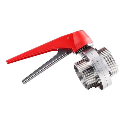 WZステンレス鋼 304 316 316L 螺紋バタフライバル DIN 3A SMS の 1/8"-4"