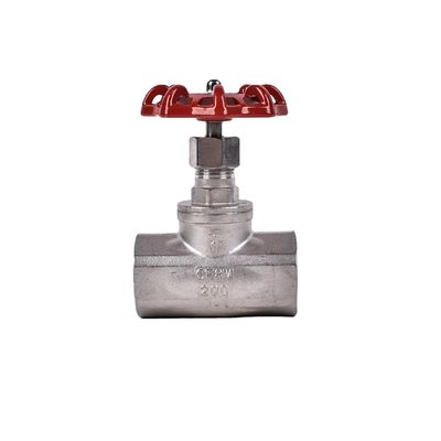 ステンレス鋼 NPT コントロール DN15-80 シルバーB型 手動鋳造アクチュエータ Globe/Stop Valve
