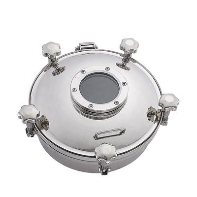 衛生用 SS304 SS316L ステンレス鋼丸型圧力マンスホールカバー