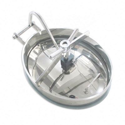 高さ90mm-100mm 広く使用されている衛生用304/316Lステンレス鋼円形マニュホールカバー