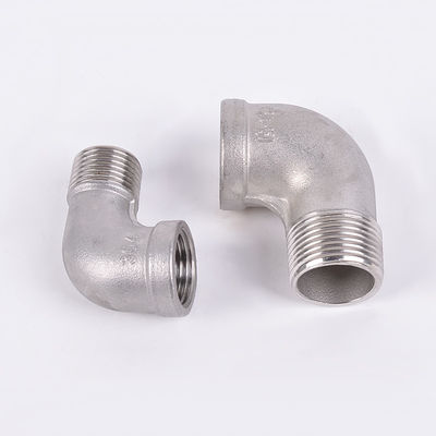 NPT 男性と女性のスレッド接続関節のための丸型ヘッドコード90度ストリート肘