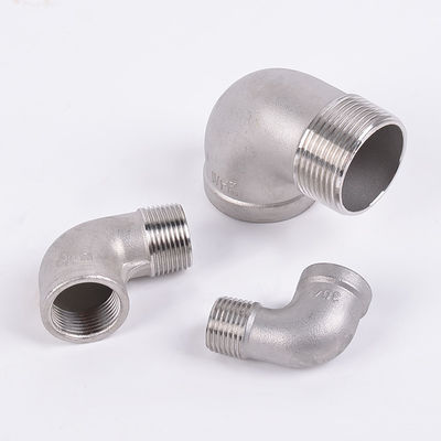 NPT 男性と女性のスレッド接続関節のための丸型ヘッドコード90度ストリート肘