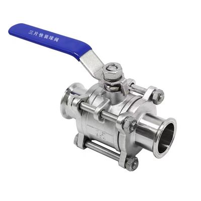 WZ 食品級不鋼 304 316 316L ボールバルブ 衛生用真空 3pc ボールバルブ DIN SMS 3A