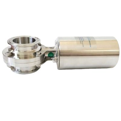 衛生用ステンレス鋼304 316L パネウマティックバタフライバル パネウマティックアクチュエーター