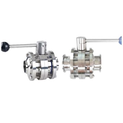 3 パーツ 溶接 衛生用蝶閥 短時間販売 材料 SS304 / 316L