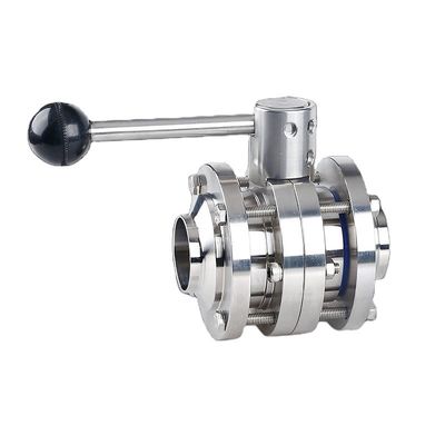 3 パーツ 溶接 衛生用蝶閥 短時間販売 材料 SS304 / 316L