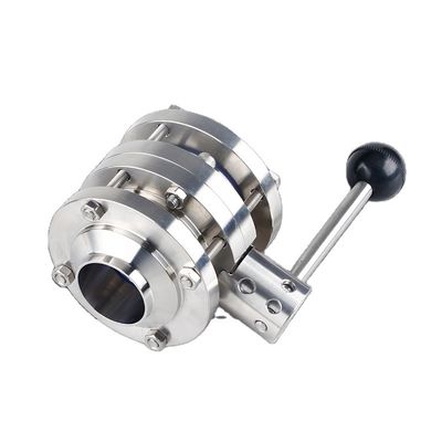 3 パーツ 溶接 衛生用蝶閥 短時間販売 材料 SS304 / 316L