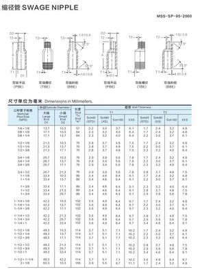 一般ステンレス鋼 304 316 316L 鍛造 エクセントリック スワッグ 乳首 1/2"-4" DN25-DN100