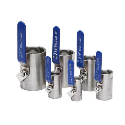 高温ステンレス鋼 201 NPT BSP 内螺栓用のスレッド式ワイドボールバルブ