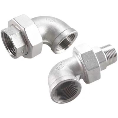 ステンレス鋼 シルバー BSP NPT G BSPT 女性 男性 糸 鋳造 組合 肘 フィッティング