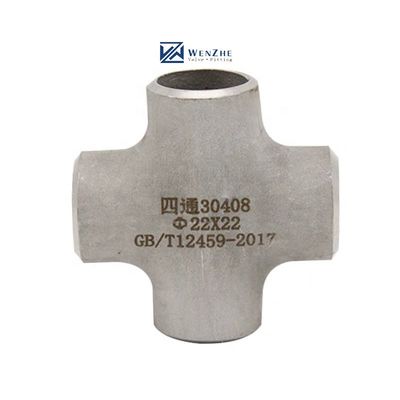 ステンレス鋼 SCH40S バット・ウェールドパイプ 配列 4 方向クロスコネクタ 1"-4" DN25-DN100