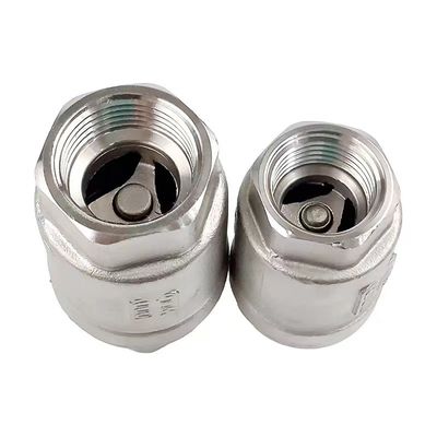 1/4''-4.0' 女性用スレッド垂直チェックバルブ H12 ステンレス鋼 201 材料