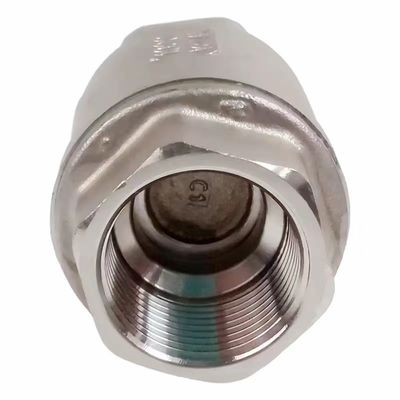 1/4''-4.0' 女性用スレッド垂直チェックバルブ H12 ステンレス鋼 201 材料