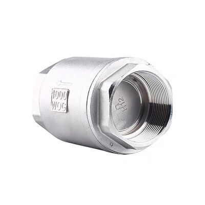 1/4''-4.0' 女性用スレッド垂直チェックバルブ H12 ステンレス鋼 201 材料