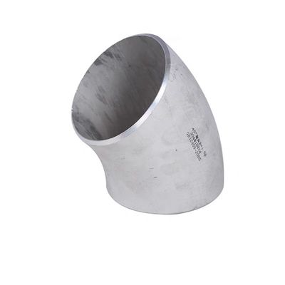 ステンレス鋼 304 316 45 度 長半径肘 1"-4" DN25-DN100 ヘッドコード 円筒形
