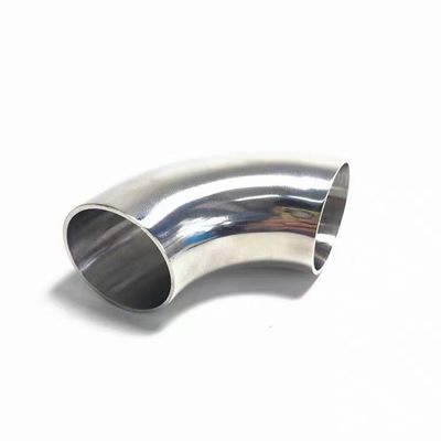 衛生用ステンレス鋼304 316 90度溶接した肘管合体 ANSI規格