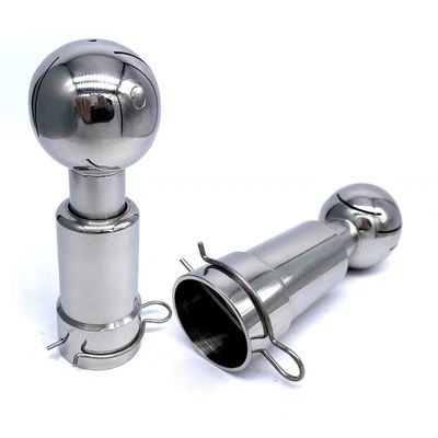 304 と 316l ステンレス 鋼 ビール タンク の 効率 的 な 清掃 のための シルバー 噴霧 ボール