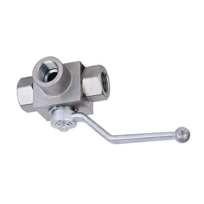 女性接続 高圧 3 Way ボールバルブ 1/2 インチ NPT 液体管理