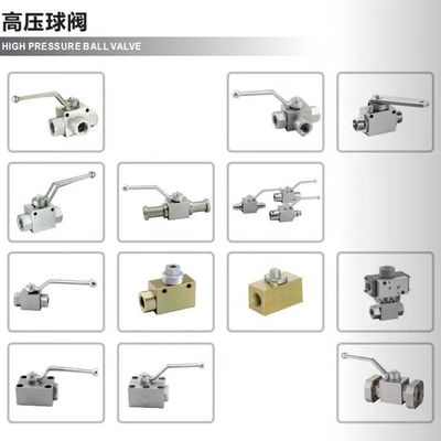 女性接続 高圧 3 Way ボールバルブ 1/2 インチ NPT 液体管理