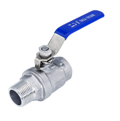 工業用ステンレス鋼 316 2" NPT 女性 フルポートボールバルブ ビニールハンドル WOG1000