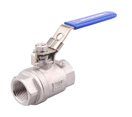 工業用ステンレス鋼 316 2" NPT 女性 フルポートボールバルブ ビニールハンドル WOG1000