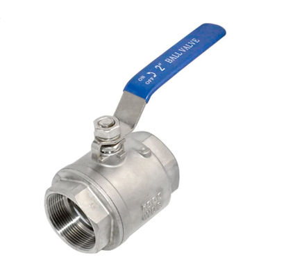 工業用ステンレス鋼 316 2" NPT 女性 フルポートボールバルブ ビニールハンドル WOG1000