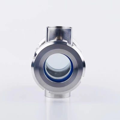 SS304/SS316L ステンレス鋼 4 Way Cross Union Sight Glass 衛生的なバック溶接のために