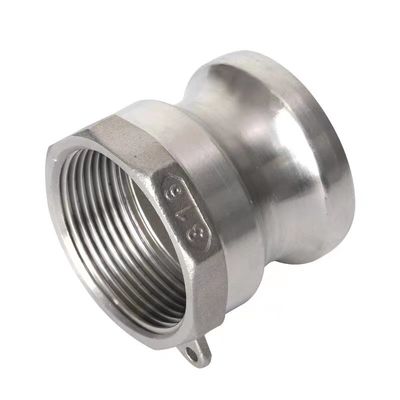 同等WZ SS 304 316 A型 NPT BSP クイックコネクト用のシルバーカムロックカップリングアダプタ