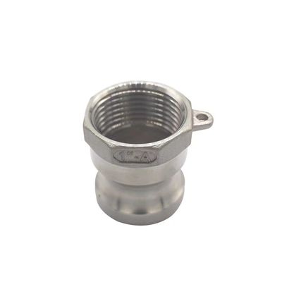 同等WZ SS 304 316 A型 NPT BSP クイックコネクト用のシルバーカムロックカップリングアダプタ