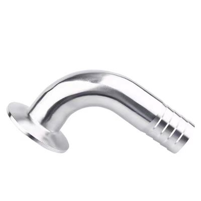 衛生用 SS304 316 316L トライクランプ 90DEG ホース バーブ トライクローバー 互換性 ホース カップリング 適合性 食品グレード アダプター