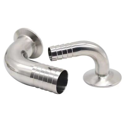 衛生用 SS304 316 316L トライクランプ 90DEG ホース バーブ トライクローバー 互換性 ホース カップリング 適合性 食品グレード アダプター