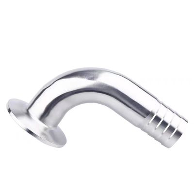 衛生用 SS304 316 316L トライクランプ 90DEG ホース バーブ トライクローバー 互換性 ホース カップリング 適合性 食品グレード アダプター