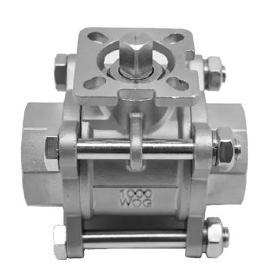 鋳造 3PCS ステンレス 1000Wog ボールバルブ 石油化学工業用