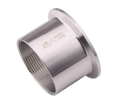 カスタマイズされた衛生用女性用スレッドパイプ 2.5 インチ TRI CLAMP OD 77mm フェルルにフィット