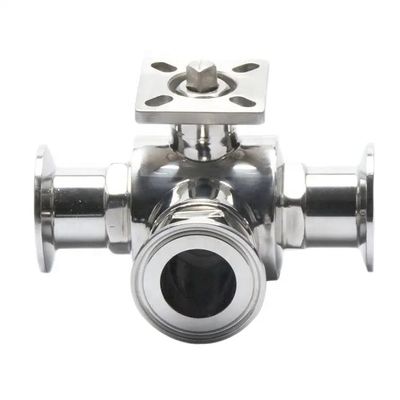 OEMサポート SS304 1/4''-4.0'' 自家製 トライクランプボールバルブ ステンレス鋼衛生バルブ