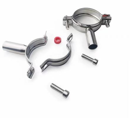 WZ 衛生用 SS 304 316 シングルピン クランプ トリ クランプ フィッティング パイプ ハンガー パイプホルダー 1/8"--4