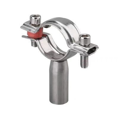 WZ 衛生用 SS 304 316 シングルピン クランプ トリ クランプ フィッティング パイプ ハンガー パイプホルダー 1/8"--4