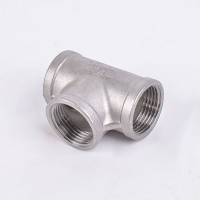 1/2インチティー 女性 NPT T 形 3 Way 鋳管フィッティング OEM サポート ステンレス鋼 304