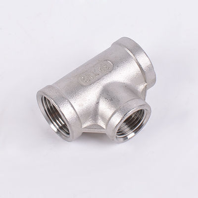 1/2インチティー 女性 NPT T 形 3 Way 鋳管フィッティング OEM サポート ステンレス鋼 304