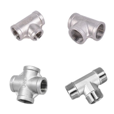 1/2インチティー 女性 NPT T 形 3 Way 鋳管フィッティング OEM サポート ステンレス鋼 304