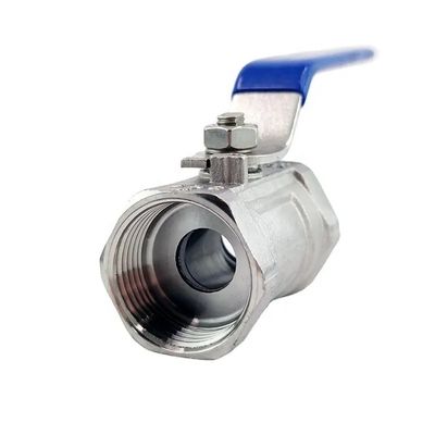 長いハンドル 1 1/4 "ステンレス鋼 304 316 一片ワイヤボタンボールバルブ npt bspt bspp G