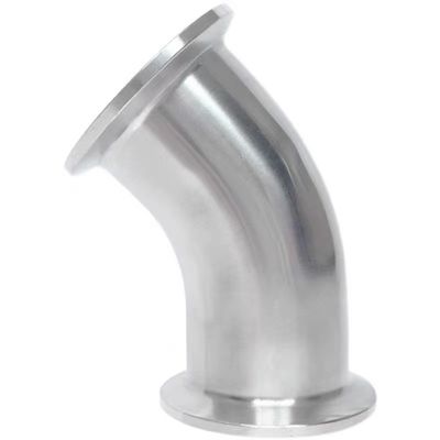 衛生用 90 度 45 度 2" トライ クランプ 肘 鋳造 SS304 316L 食品 グレード TC クランプ