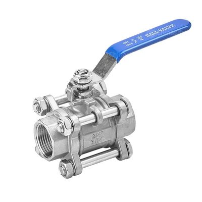 ステンレス鋼304/316 3 パーツタイプ スクロールスレッドボールバルブ NPT BSPT G 重用用