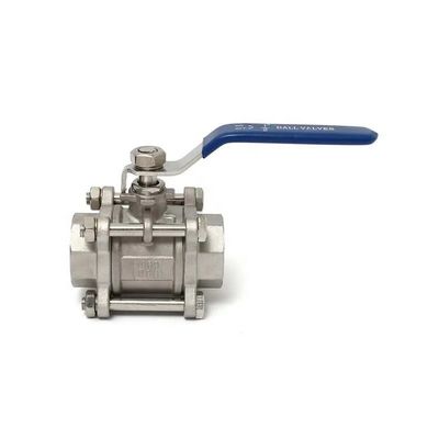 ステンレス鋼304/316 3 パーツタイプ スクロールスレッドボールバルブ NPT BSPT G 重用用