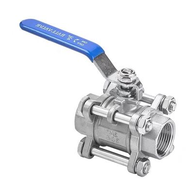 ステンレス鋼304/316 3 パーツタイプ スクロールスレッドボールバルブ NPT BSPT G 重用用