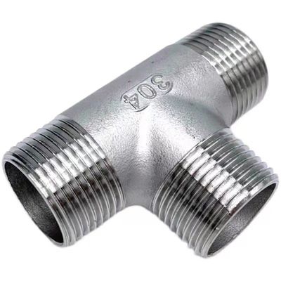 3 Wayステンレス鋼 1/2 " NPT 男性スレッドTパイプホースフィッティング 鋳造 男性ティーフィッティング
