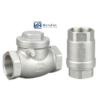 円筒型ヘッドコード 316 ステンレス鋼 201 304 チェックバルブ Npt Bsp スレッド スプリング負荷