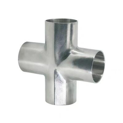 鉄鋼 316 304 シリンダ式ヘッド コード 4 Way Cross Pipe Fitting for Industrial