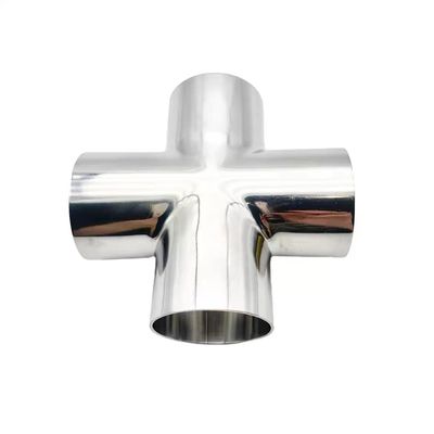 鉄鋼 316 304 シリンダ式ヘッド コード 4 Way Cross Pipe Fitting for Industrial