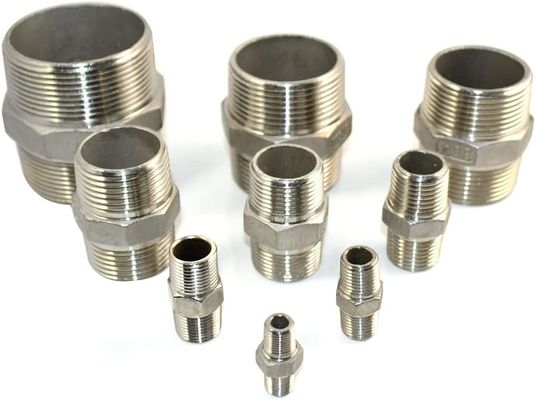 1-1/4 "x 1-1/4" NPT 男性スレッドヘックス ニップルステンレス鋼 304 迅速カップラーパイプフィッティング